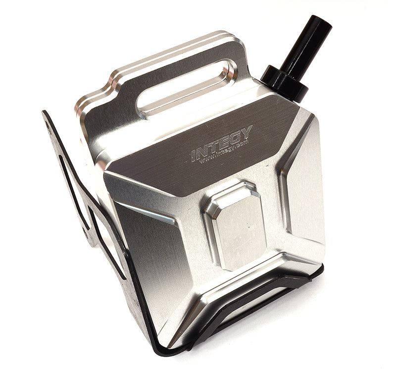 Silver Billet Machined Scale Jerry Can Accessory for Axial SCX6 1/6