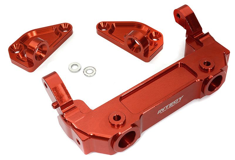 Red Billet Machined Front Bumper & Body Mounts for Axial SCX6 1/6 Scale 251008