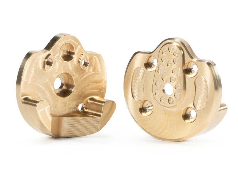 Brass Alloy Portal Housing Covers (2) Each 37g for 1/18 UTB18 Capra 4WD | UTB18 Capra Unlimited Trail Buggy