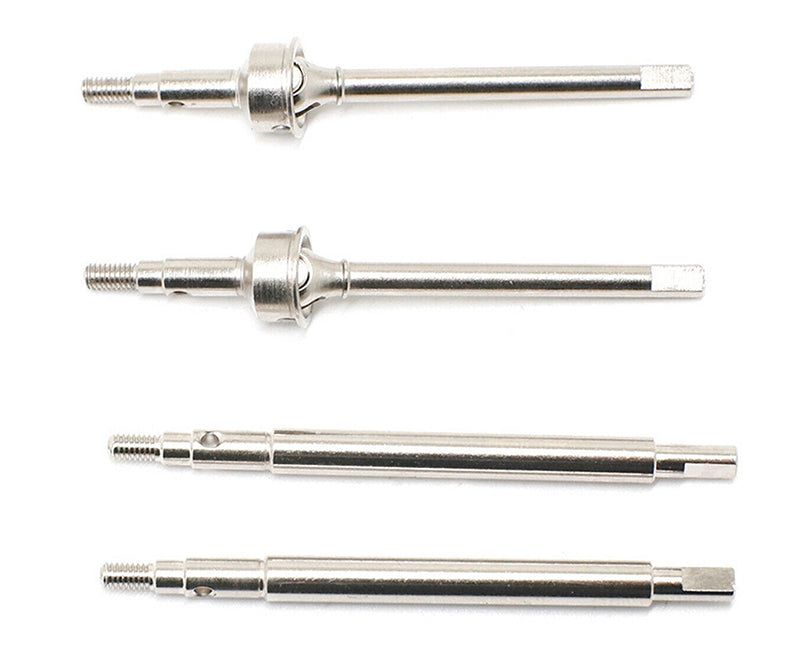 Black Front & Rear Drive Shafts for Traxxas 1/18 Scale TRX-4M Crawler 9729 9730