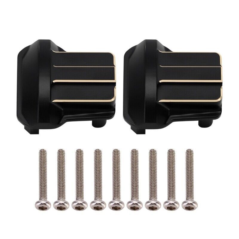 Brass Alloy Differential Covers (2) 10g Each for Traxxas 1/18 Scale TRX-4M 9838