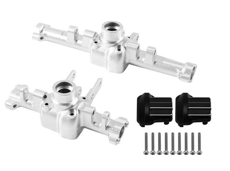 Alloy F & R Axle Housings w/ Diff Covers 60g Total for Traxxas TRX-4M 9738 9741