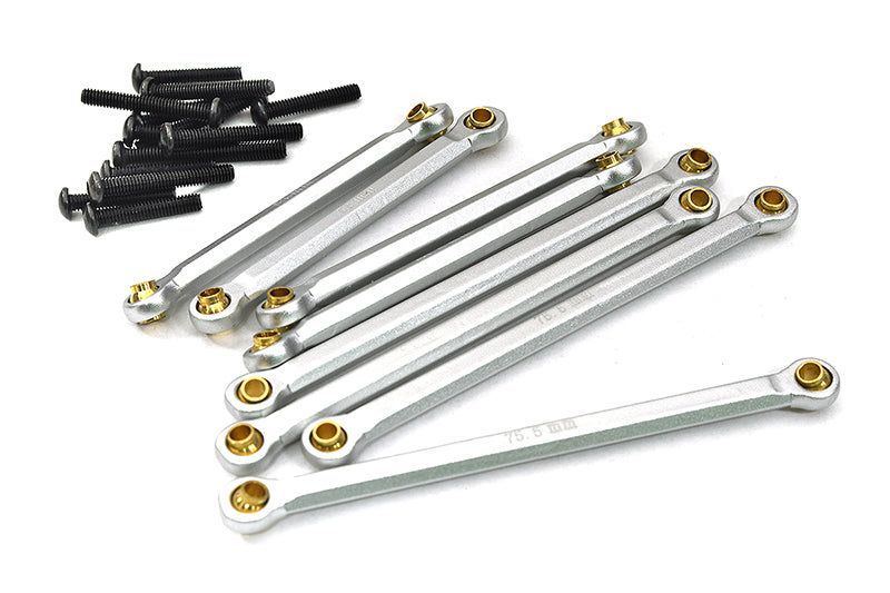 Silver Alloy Machined Linkage Set (8 pcs) for Traxxas 1/18 Scale TRX-4M 9842