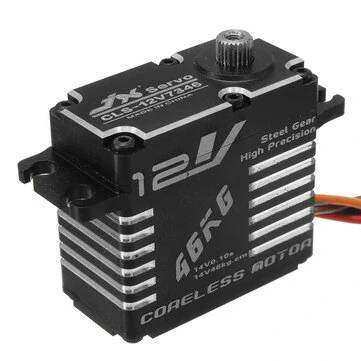 JX CLS-12V7346 46KG 12V Steel Gear Digital Coreless Servo — 180°, Direct 3S