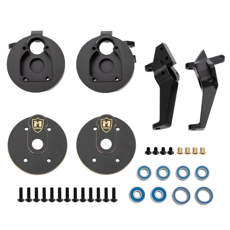 MEUS Racing Brass Steering Knuckles & C-Hubs Set / Rear Stub Axle Carriers for Axial AXP8 Gilamon