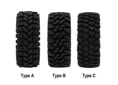 MEUS Racing 1.2-inch Beadlock Tires Soft Sticky Rubber Tires fit 1.2-inch or 1.3-inch wheels for 1/18 TRX4M, 1/24 SCX24 FCX24 RC Crawler