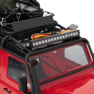 Meus Racing 63MM Metal Roof Light with 16 Light Beads 8 RGB Light Modes for TRX-4M TRX4M Land Rover 1/18 RC Crawler Car