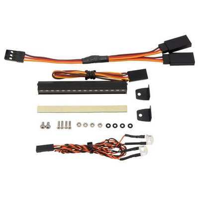 MEUS Racing Metal Roof 16 LED Light Bar with 8MM Headlight for TRAXXAS TRX-4M Ripper V1 V2