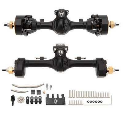 MEUS Racing Mullet Setup SCX24 Metal V2 Isokinetic Front Axle & Portal Rear Axle for Axial 1/24 SCX24 RC Crawler