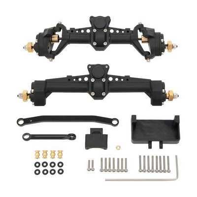 MEUS Racing Plastic Nylon Front Rear Portal Axles with New C Knuckle for Axial 1/24 SCX24 Deadbolt C10 Jeep