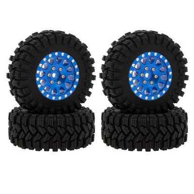 MEUS Racing RC Tires 4 PCS 1.2-inch Aluminium wheels 62*24MM Tires for 1/18 TRX4M 1/24 SCX24 FCX24