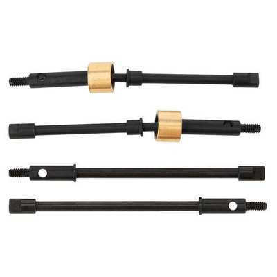 MEUS Racing SCX24 Straight Front Rear Axle Godbone Shafts 48MM for Axial 1/24 SCX24 Gladiator Power Wagon Deadbolt Bronco Wrangler C10