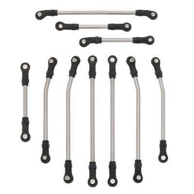 MEUS Racing TRX-4 Stainless Steel Links 324 Wheelbase Chassis Links Set for 1/10 TRX-4