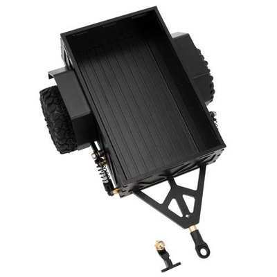 MEUS RACING Utility Trailer Car with Hitch for TRAXXAS 1/18 TRX4M RC Crawler Car Upgrade Parts