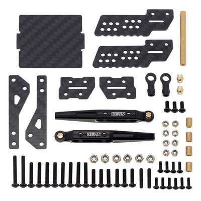 MEUS Racing Aluminum Rear Suspension Trailing Arms / Dual Shock Kit for TRX4M (Kit variant)