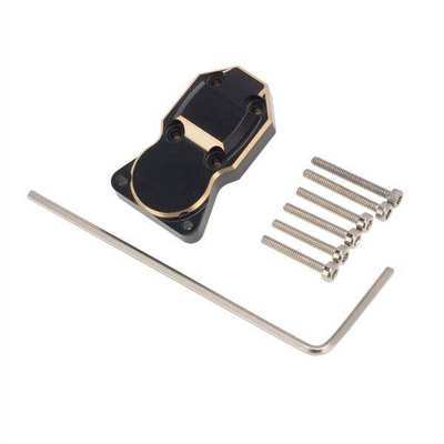 MEUS Racing Brass Counterweight Axle Diff Cover 15g for Axial SCX24 (Black/Gold)