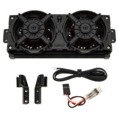 MEUS Racing Rear Mount Radiator Cooling Fan with Lights for Vanquish H10 Optic