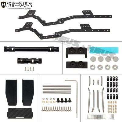 MEUS Racing SCX24 LCG Carbon Fiber Chassis Frame DIY Kit