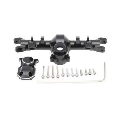MEUS Racing SCX24 Straight Front + Rear Axle Housing with Diff Cover (Aluminum)