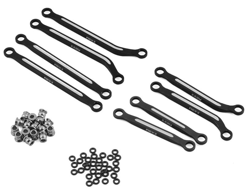 NEXX Racing Aluminum High Clearance Links for Traxxas TRX-4M (Black) (NX-383-BL)