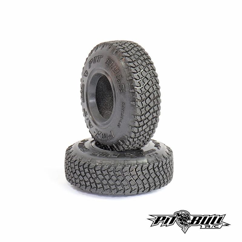 Pit Bull PBX A/T Hardcore 1.55" Scale Tires + Foam - Alien Kompound (2)