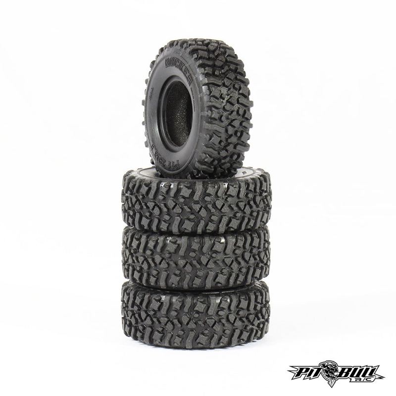 Pit Bull Rocker 1.0" Scale Tires + Foam - Alien Kompound (2)
