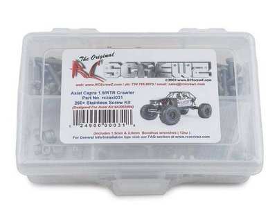 RC Screwz AXI031 Stainless Steel Screw Set for Axial Capra