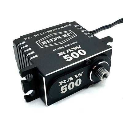 Reef's RC Raw 500 Black Edition Programmable Servo — 500 oz-in
