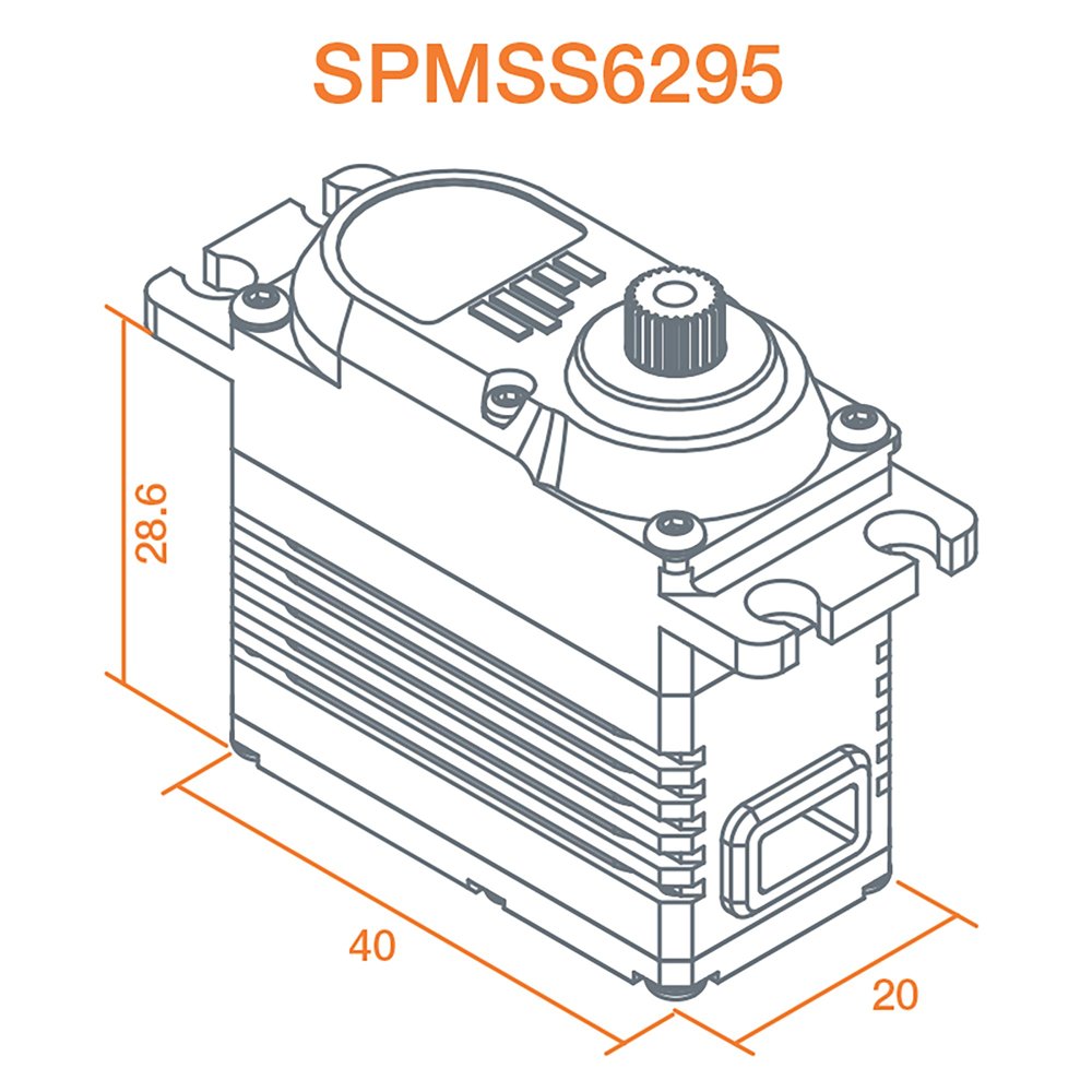 Spektrum S6295 1/8 HV Brushless Servo — 416 oz-in