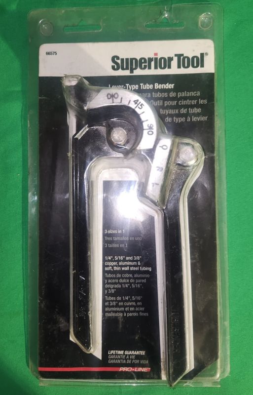 Superior Tool Lever-Type Tube Bender #66575 — 1/4", 5/16", 3/8"