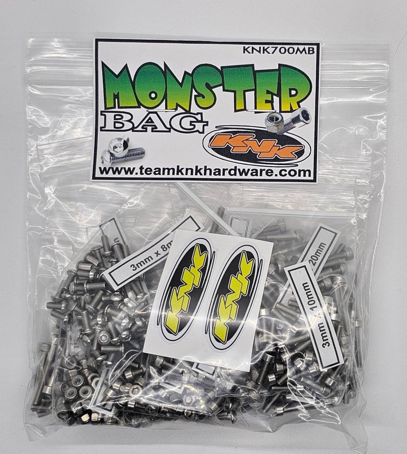 Team KNK Monster Bag Stainless Hardware Kit (700pcs, KNK700MB)