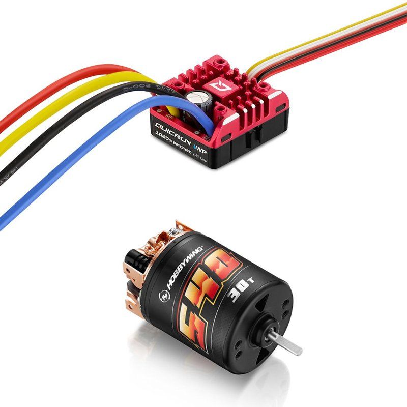 Hobbywing QuicRun Waterproof 1080 G2 ESC + 540 40T Motor Rock Crawling Combo (HWA38020350)