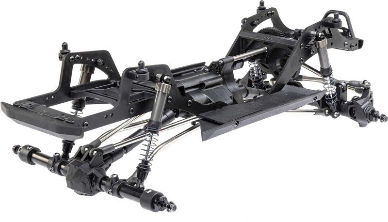 Metal Alloy 1/10 Crawler Frame + SCX10 I Straight Axles DIY Kit
