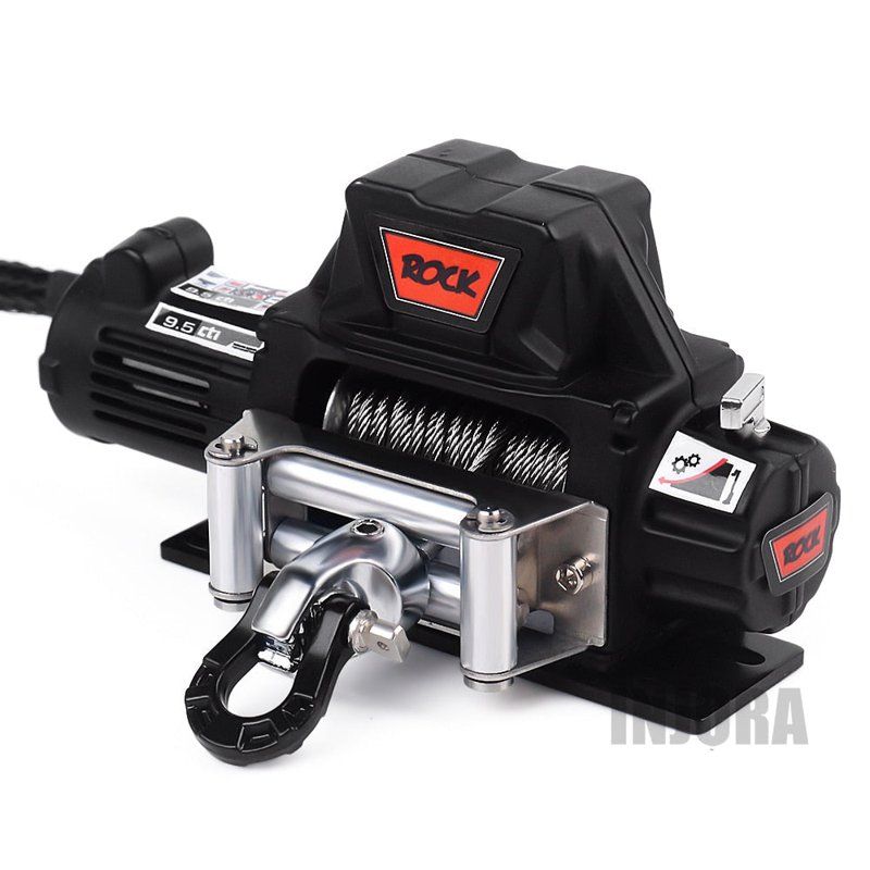INJORA Metal Steel Wire Automatic Simulated Winch for 1/10 RC Crawler
