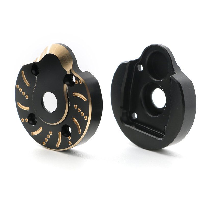 95G Brass Outer Portal Covers — SCX10 III / Capra / UTB (Pair)
