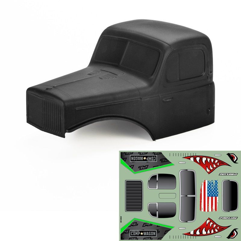 Pro-Line 1/30 Limited Edition Pre-Cut/Pre-Painted Coyote HP Body Matte Black SCX30 (PRO369423)