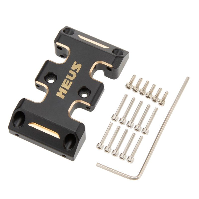 MEUS Racing 18g Brass/Nylon Skid Plate for Axial 1/24 SCX24 (Not Fit Stock Model)