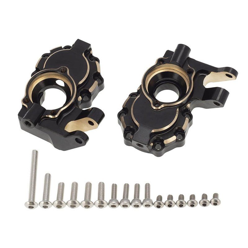 MEUS Racing Brass Steering Knuckle for TRX-4 TRX-6 RC Crawlers (2pcs, 75g ea)