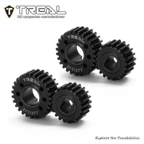 Treal Vanquish VRD/VS4-10 Harden Steel Overdrive Portal Gear Set 21T/27T OD 28% (TLHVPVRD-17)