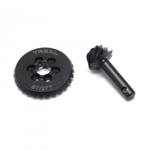 Treal HD Steel Overdrive Gear Set 8T/27T for SCX10 II/III/Capra